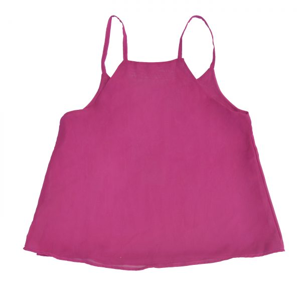 Blusa Estambul Magenta Chiffon Halter Maria Paskaro