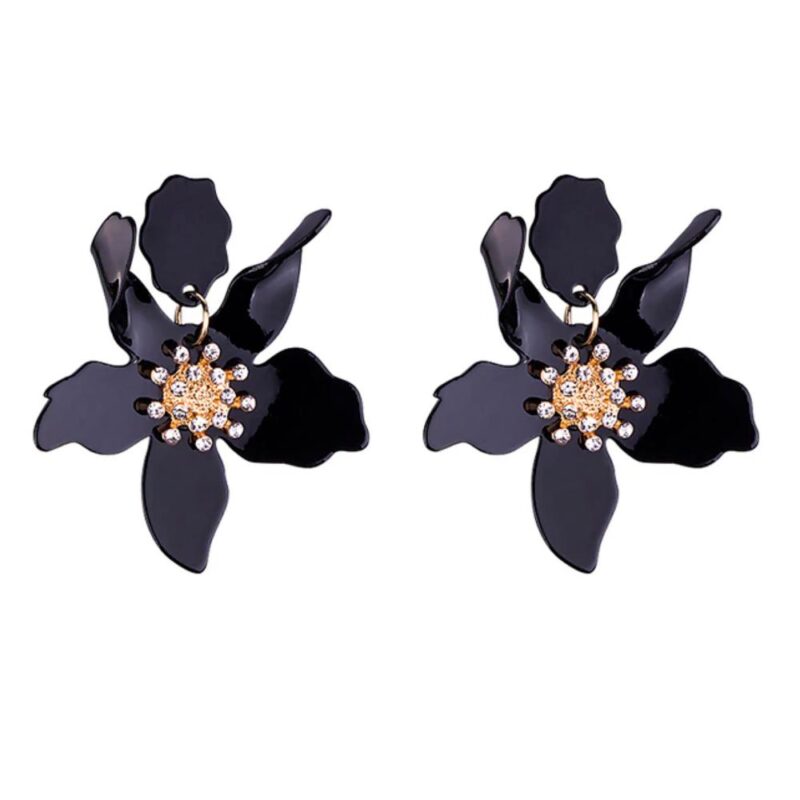 Aros Amapola Negro María Paskaro