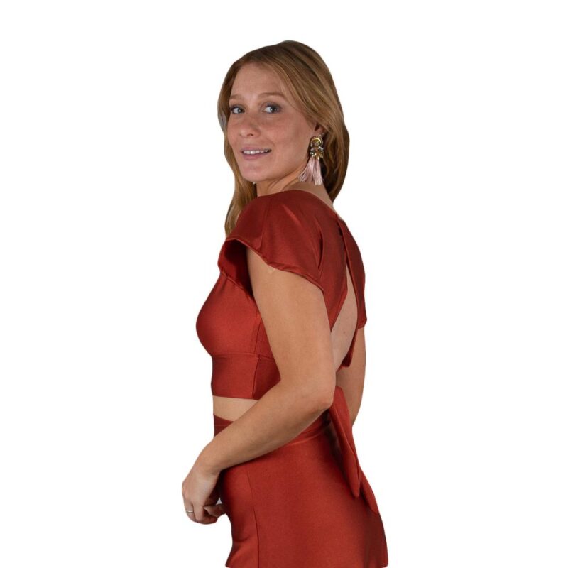 Peto Roma Terracota Lycra Dupont Maria Paskaro