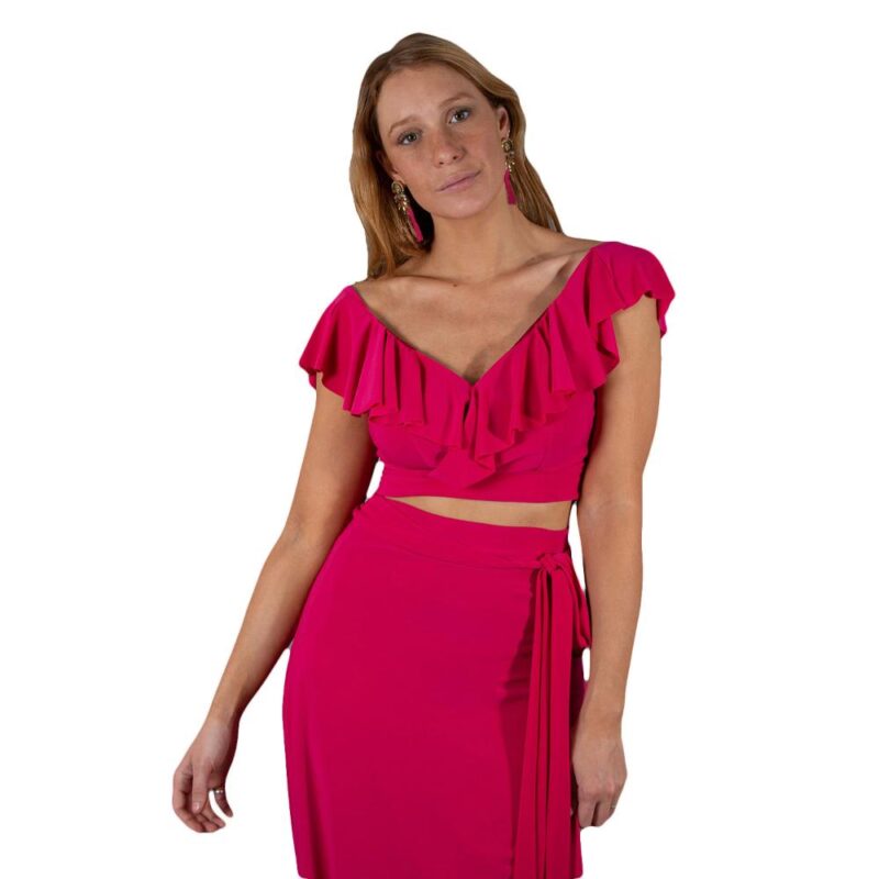 Peto Marken Fucsia Lycra Vuelo Grande Maria Paskaro