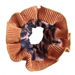 Scrunchie Begonia XL Animal Camel Plisado Maria Paskaro