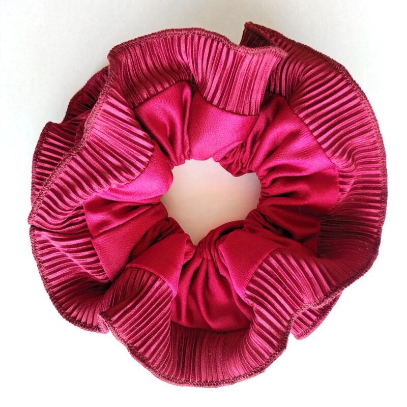 Scrunchie Collet Begonia XL Cherry Dupont Maria Paskaro