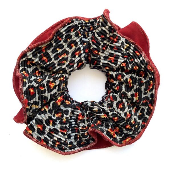 Scrunchie Tulipan Animal Rojo Maria Paskaro