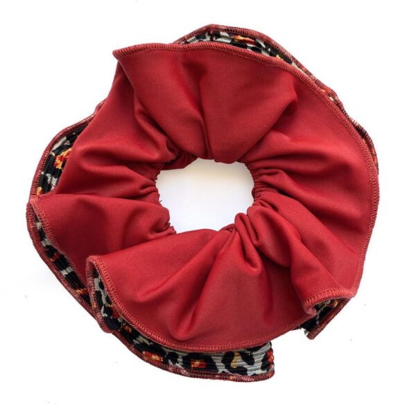 Scrunchie Tulipan Animal Rojo Maria Paskaro - Imagen 2