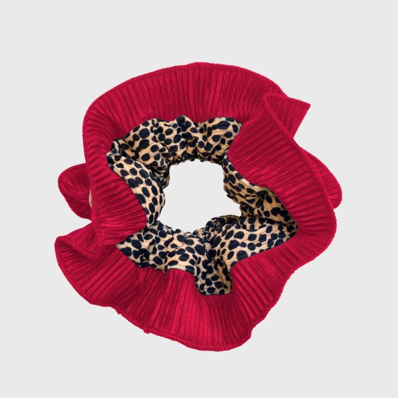 Scrunchie Collet Begonia M Chita Rojo Maria Paskaro