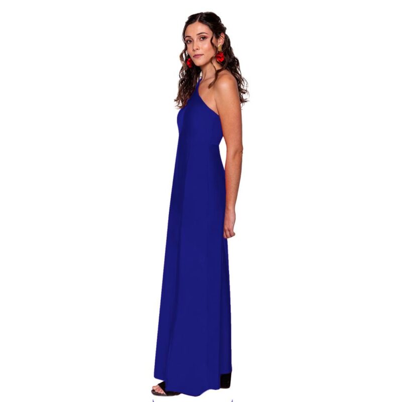 Vestido Largo Asti Azulino Dupont Maria Paskaro