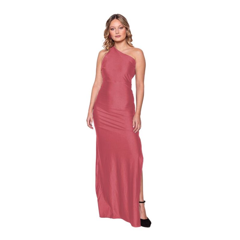 Vestido Largo Madrid Asimetrico Rosa Maria Paskaro