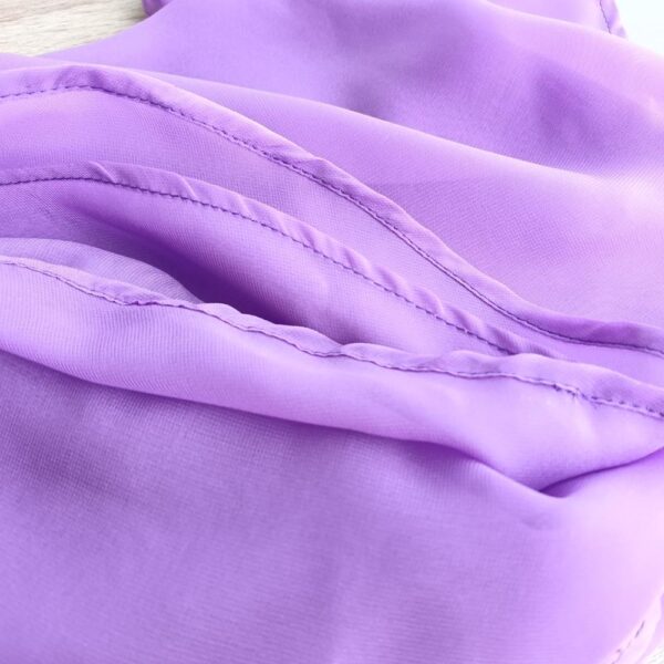 Tapado Capa Multiforma Catania Lila Chiffon Maria Paskaro - Imagen 5