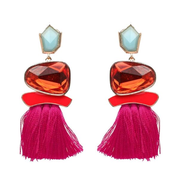 Aros Valdivia Fucsia Fleco María Paskaro - Imagen 2