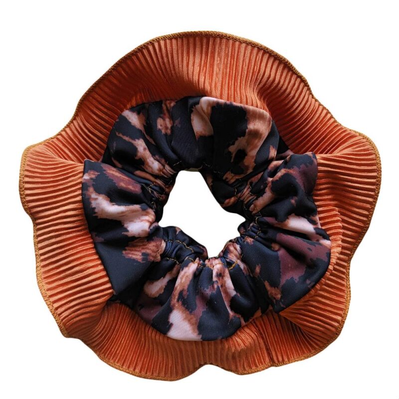 Scrunchie Begonia M Animal Camel Plisado Maria Paskaro