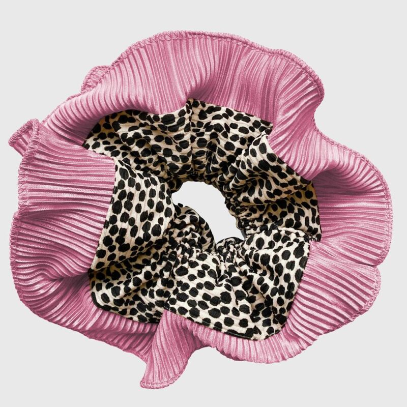 Scrunchie Collet Begonia XL Chita Pink Maria Paskaro