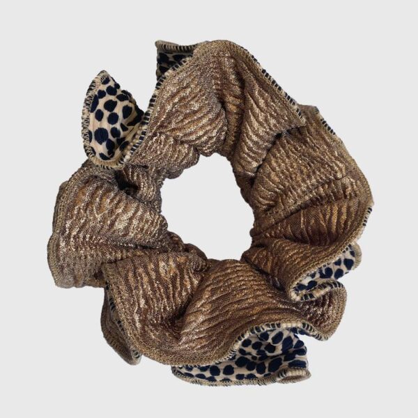 Scrunchie Tulipan M Chita Dorado Maria Paskaro - Imagen 2