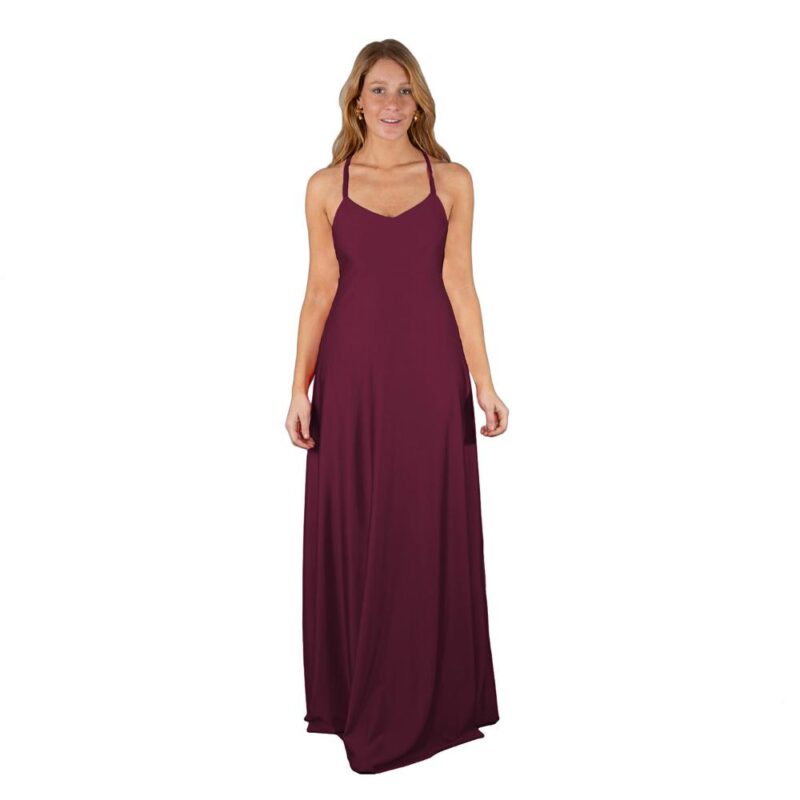Vestido Largo Paris Cherry Dupont Lazo Maria Paskaro
