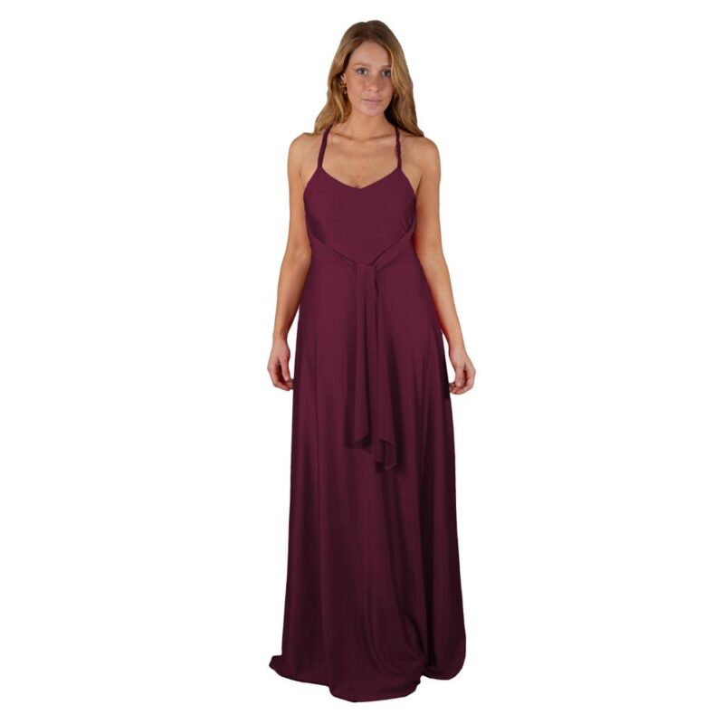 Vestido Largo Paris Cherry Dupont Lazo Maria Paskaro
