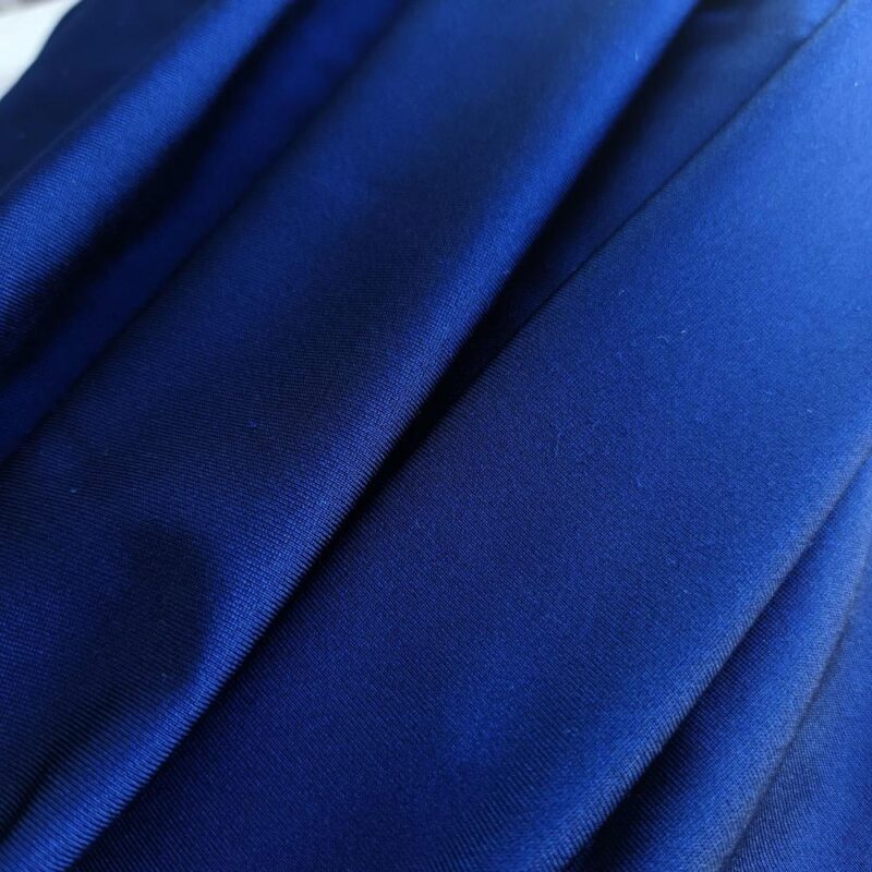 Enterito Largo Toledo Azul Marino Lycra Bordado A Maria Paskaro