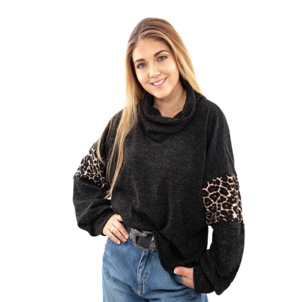 Chaleco Cali Negro Animal Maria Paskaro