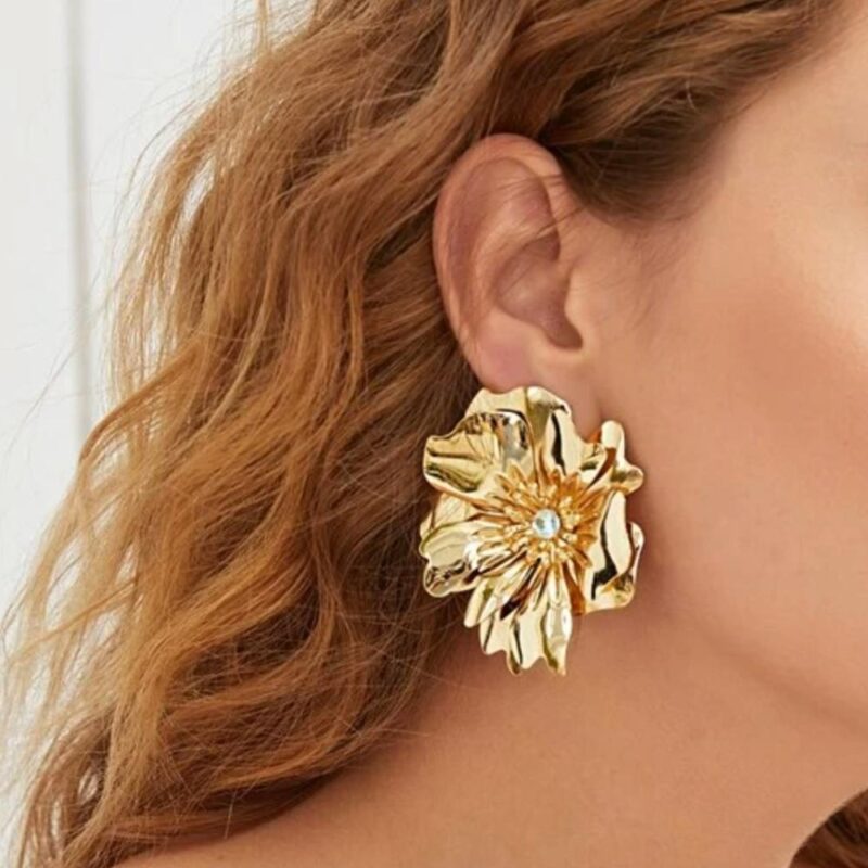 Aros Clavel Dorado María Paskaro