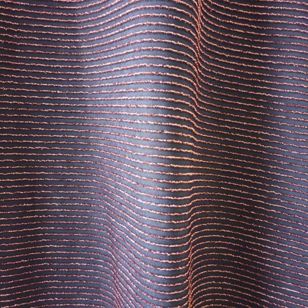 Falda Larga Bristol Negro Lineas Cobre Lycra Maria Paskaro - Imagen 3