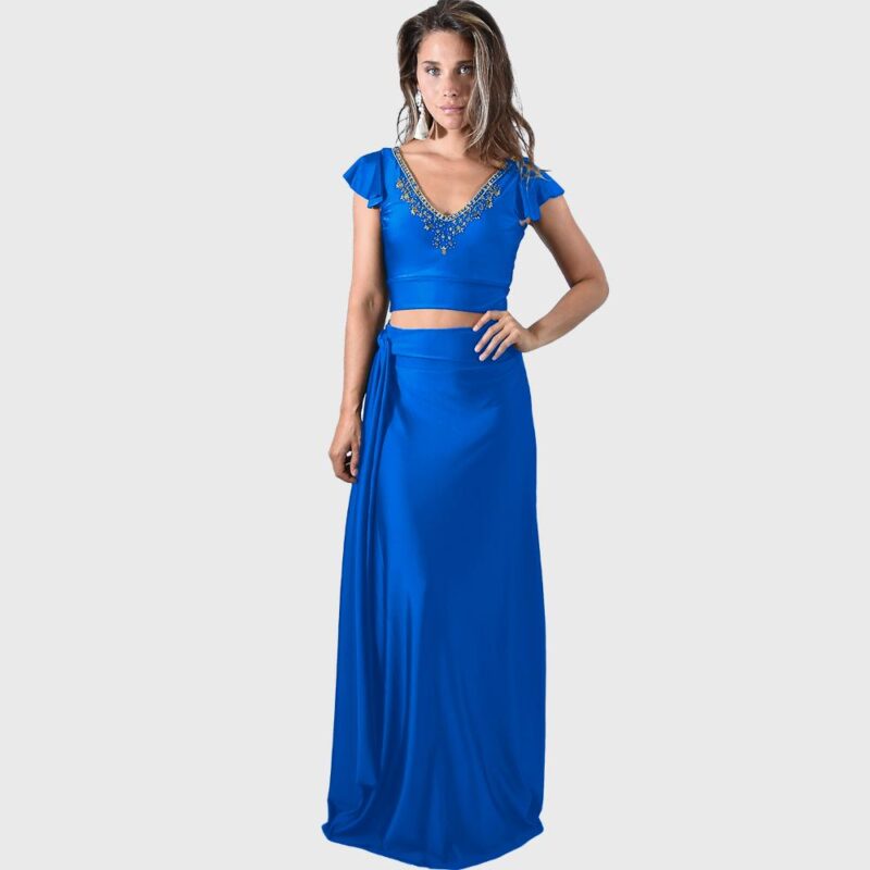 Falda Larga Veracruz Calypso Lycra Dupont Maria Paskaro