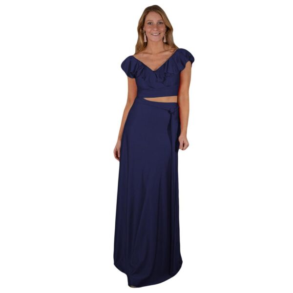 Peto Marken Azul Marino Lycra Dupont Vuelo Grande Maria Paskaro - Imagen 4