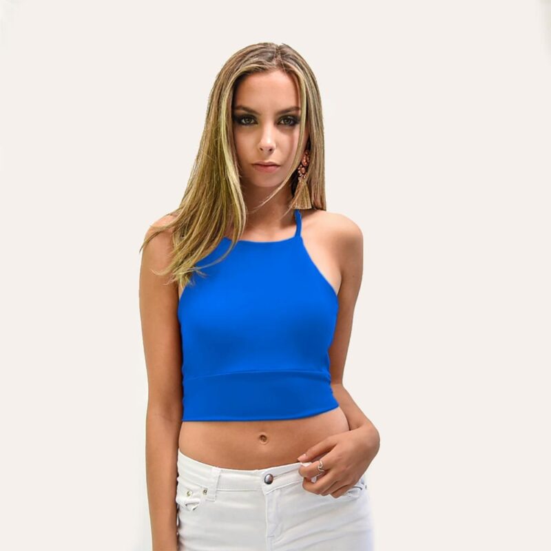 Peto Perena Calypso Lycra Halter Lazo Espalda Maria Paskaro