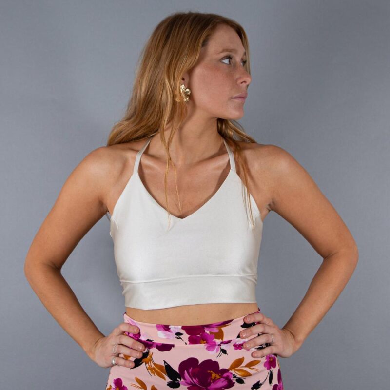 Peto Paris Perla Lycra Con Lazo Espalda Maria Paskaro
