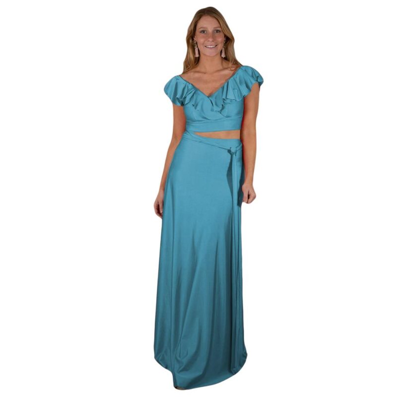 Peto Marken Turquesa Lycra Dupont Vuelo Maria Paskaro