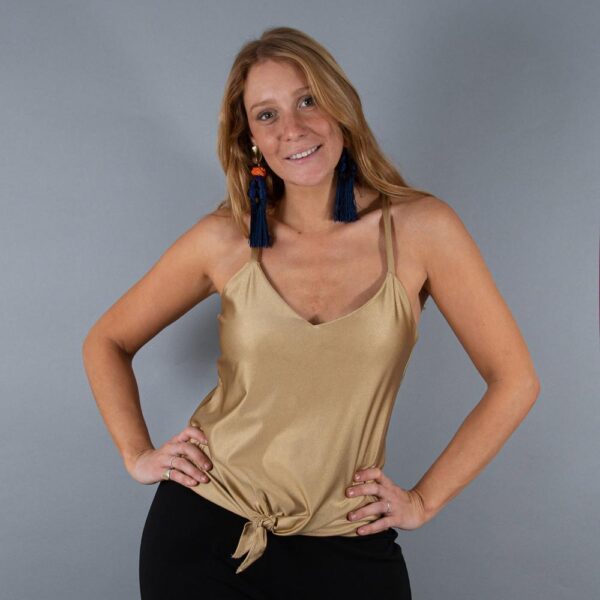 Polera Hanoi Dorado Dupont Maria Paskaro