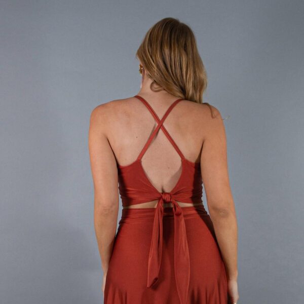 Peto Paris Terracota Lycra Dupont Maria Paskaro - Imagen 3