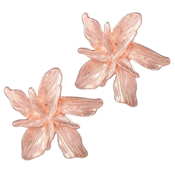 Aros Lirio Rose Gold María Paskaro - Imagen 2