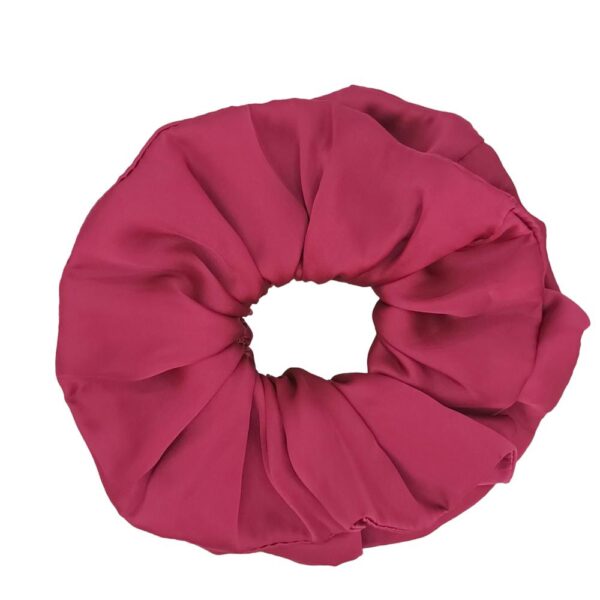 Scrunchie Camelia Cherry Seda Maria Paskaro