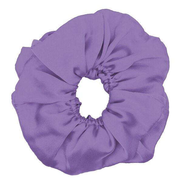 Scrunchie Collet Camelia L Lila Seda Maria Paskaro - Imagen 2
