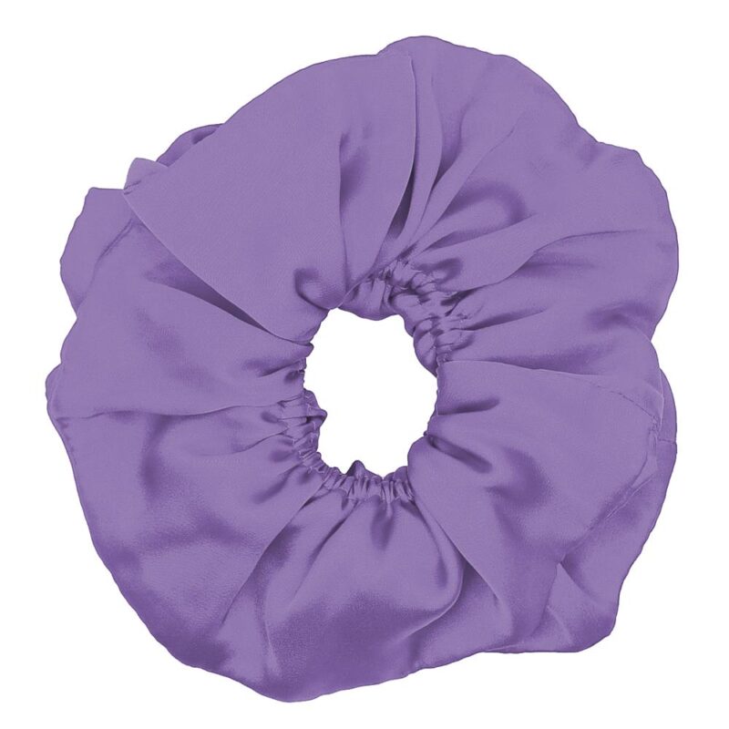 Scrunchie Collet Camelia L Lila Seda Maria Paskaro