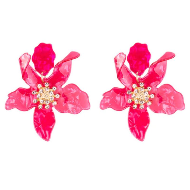 Aros Amapola Fucsia María Paskaro