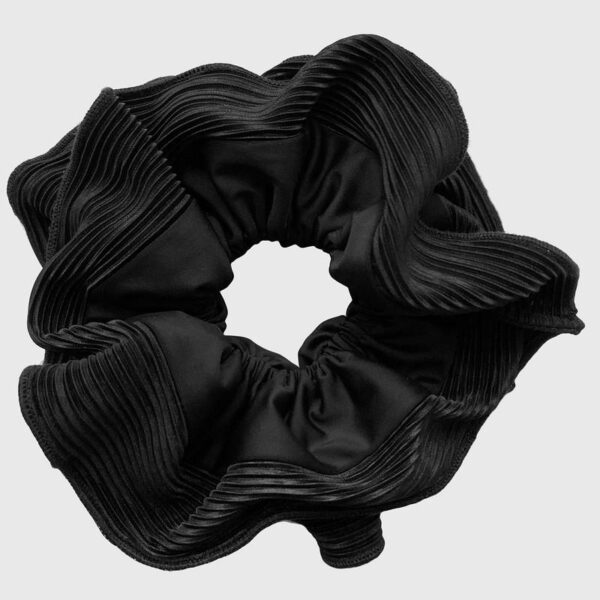 Scrunchie Begonia XL Negro Maria Paskaro