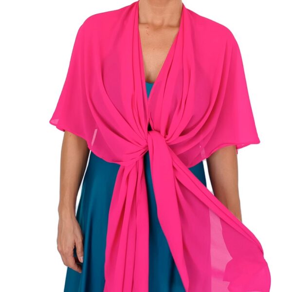 Tapado Capa Multiforma Catania Fucsia Gasa Maria Paskaro