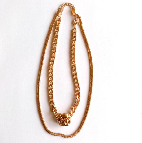 Collar Choker Guadiana Duo Dorado María Paskaro