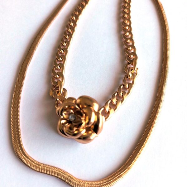 Collar Choker Guadiana Duo Dorado María Paskaro - Imagen 2