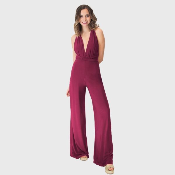 Enterito Largo Dakar Cherry Lycra Multiforma Maria Paskaro