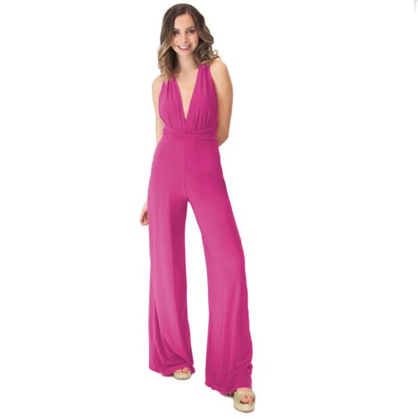 Enterito Largo Dakar Fucsia Lycra Multiforma Maria Paskaro