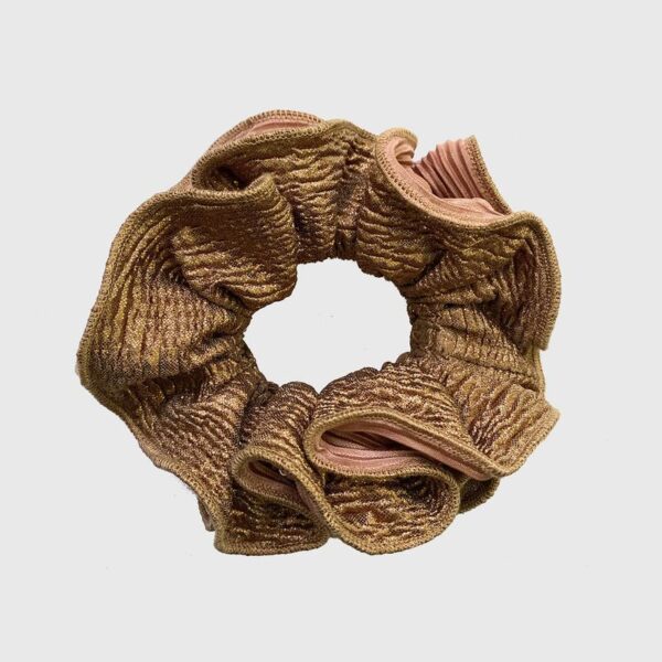 Scrunchie Tulipan M Rose Dorado Maria Paskaro