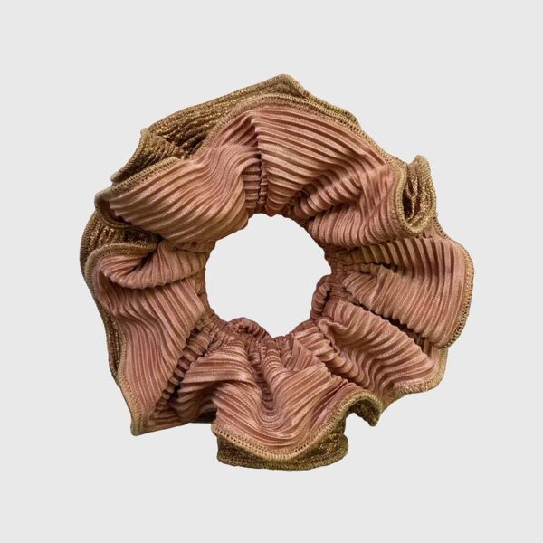 Scrunchie Tulipan M Rose Dorado Maria Paskaro - Imagen 2