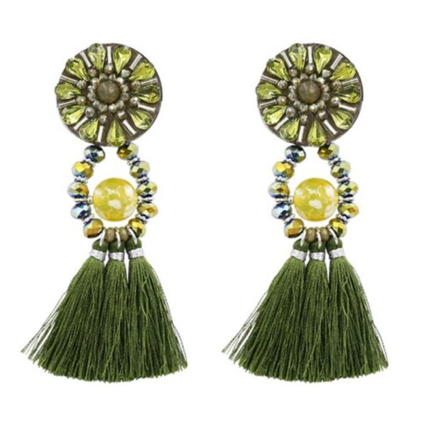 Aros Amur Verde Fleco Maria Paskaro - Imagen 2