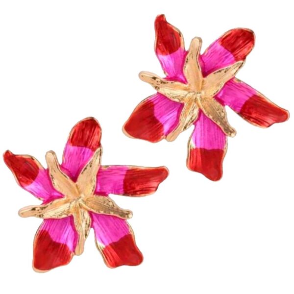 Aros Lirio Fucsia María Paskaro - Imagen 2