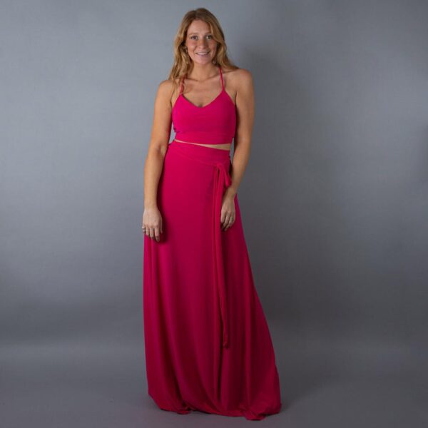 Peto Paris Fucsia Lycra Con Lazo Espalda Maria Paskaro - Imagen 4