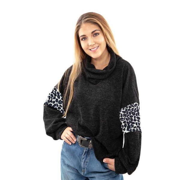 Chaleco Cali Animal B Negro Maria Paskaro