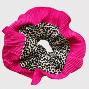 Scrunchie Collet Begonia XL Chita Fucsia Maria Paskaro