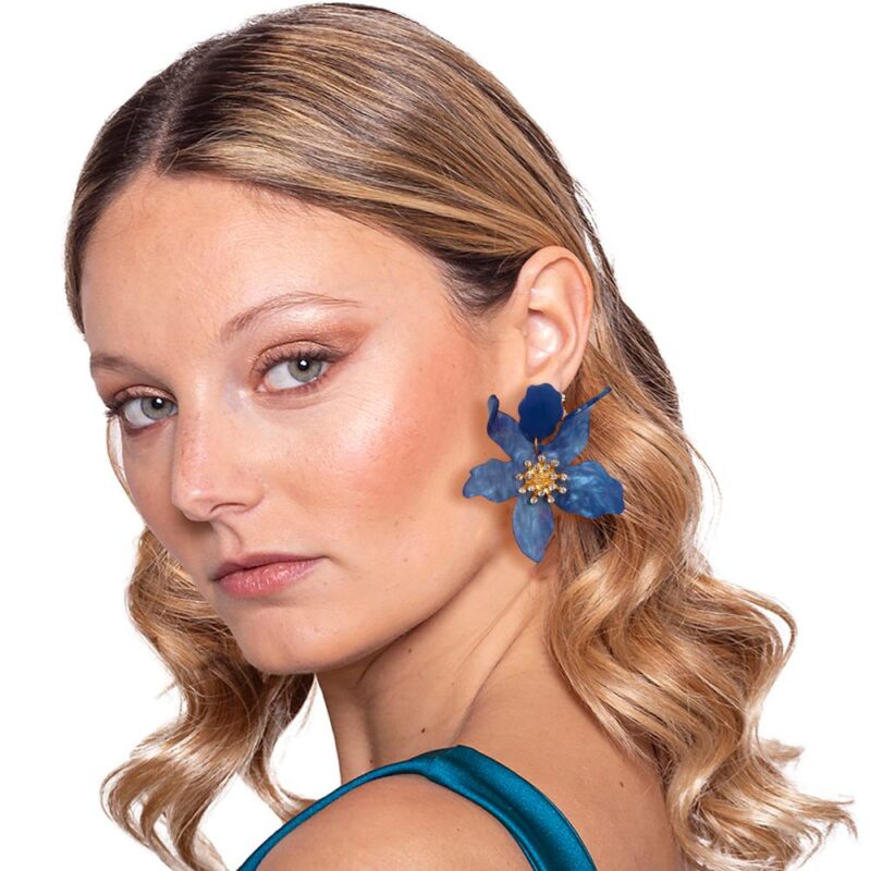 Aros Amapola Azul María Paskaro