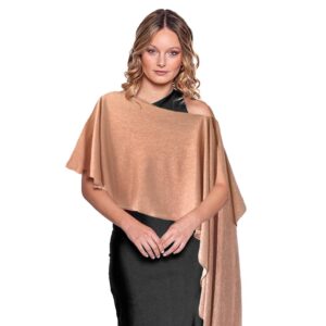 Tapado Capa Multiforma Catania Rose Gold Plisado Maria Paskaro
