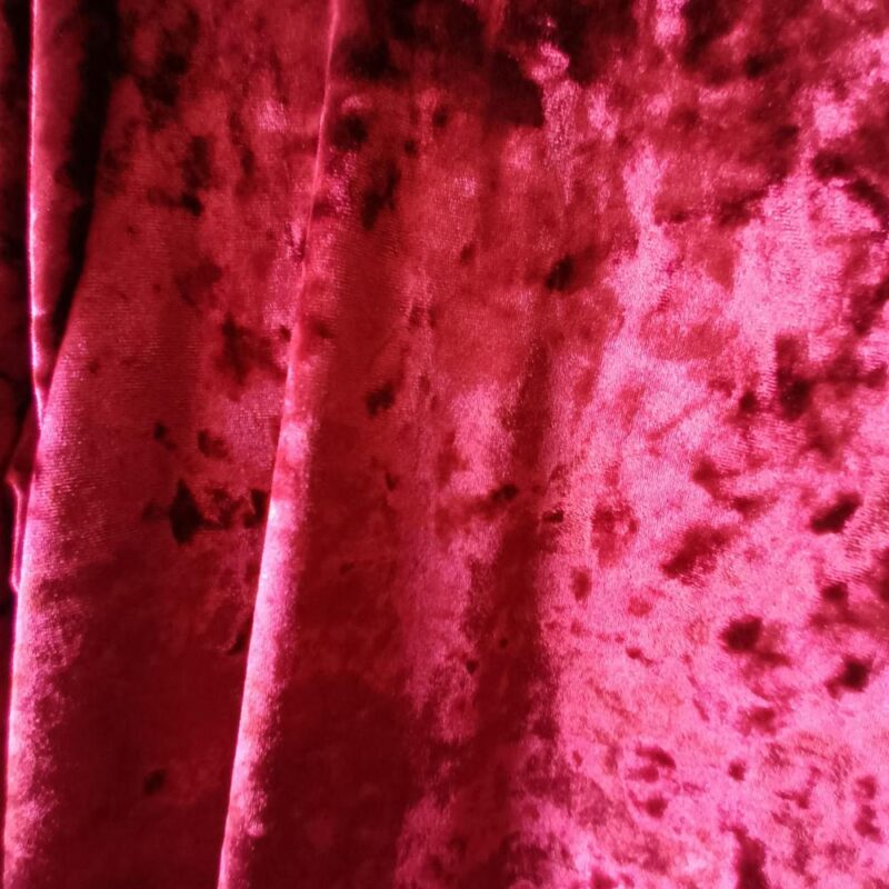 Tapado Kimono Largo Verona Cherry Jaspeado Terciopelo Maria Paskaro